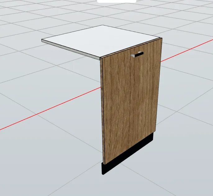 Base Dishwasher Flap Down Unit (Blum, White_1311 Tap)