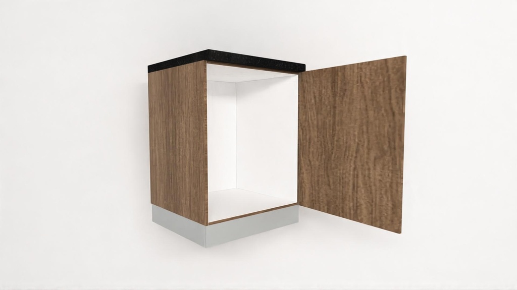 [BUSD-300-R] Base Unit 1 Shutter (300, Blum, White_1311 Tap, Right)
