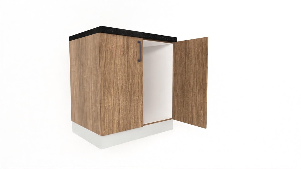 [BUDD-700-N] Base Unit 2 Shutter (700, Blum, White_1311 Tap)