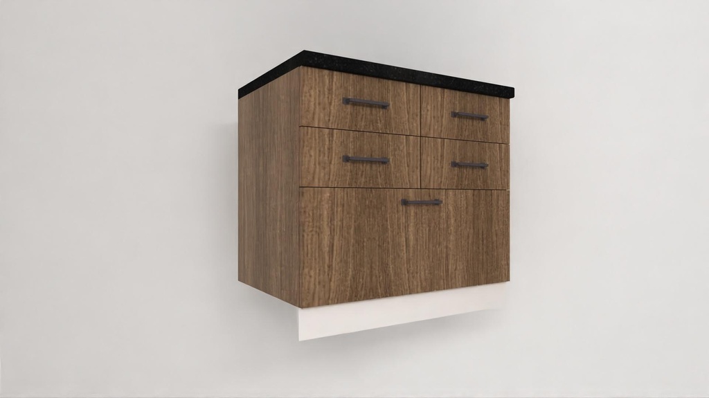 Base Unit 4 Drawer and 1 Pan Drawer - 580D
