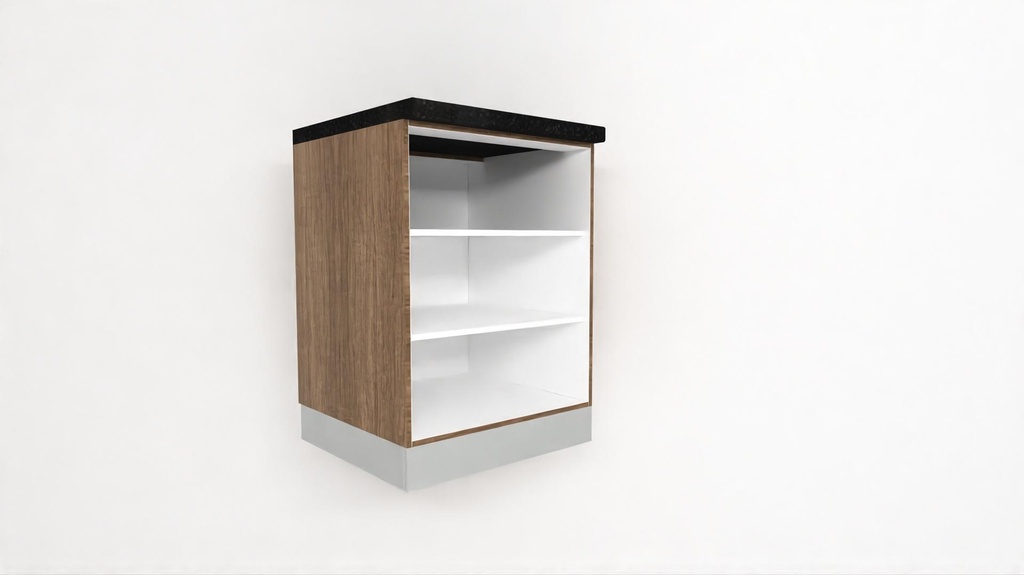 [BUOC2S-300-N] Base Open Unit - 2 Shelf - 580D (300, White_1311 Tap)