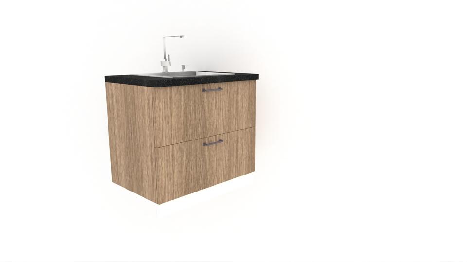 Base Sink Unit with Drawer - 2 Sided