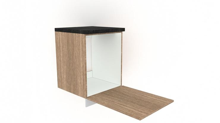 Base Dishwasher Flap Down Unit - 580D