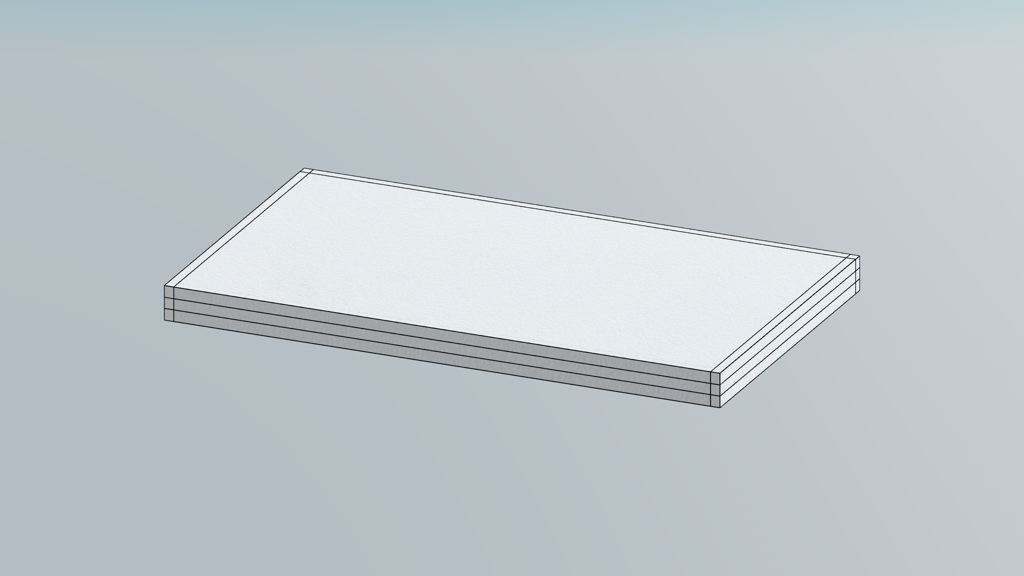 Thick Panel With Mitre Connection