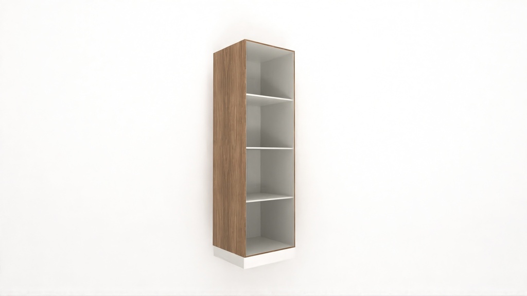[TUOC3S-300x2040H] Tall Unit Open Unit 3 Shelves (300, White_1311 Tap)