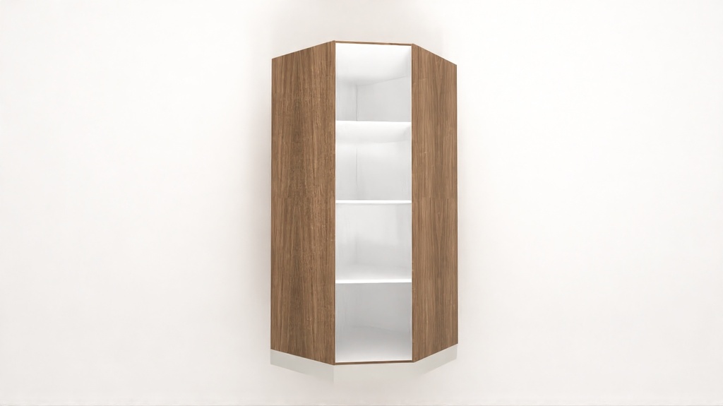 [TUPC-1050x2040H] Tall Unit Pentagonal Corner Unit (White_1311 Tap)