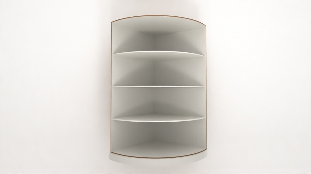[TUCU-1050x2040H] Tall Unit Curved Corner Unit (White_1311 Tap)