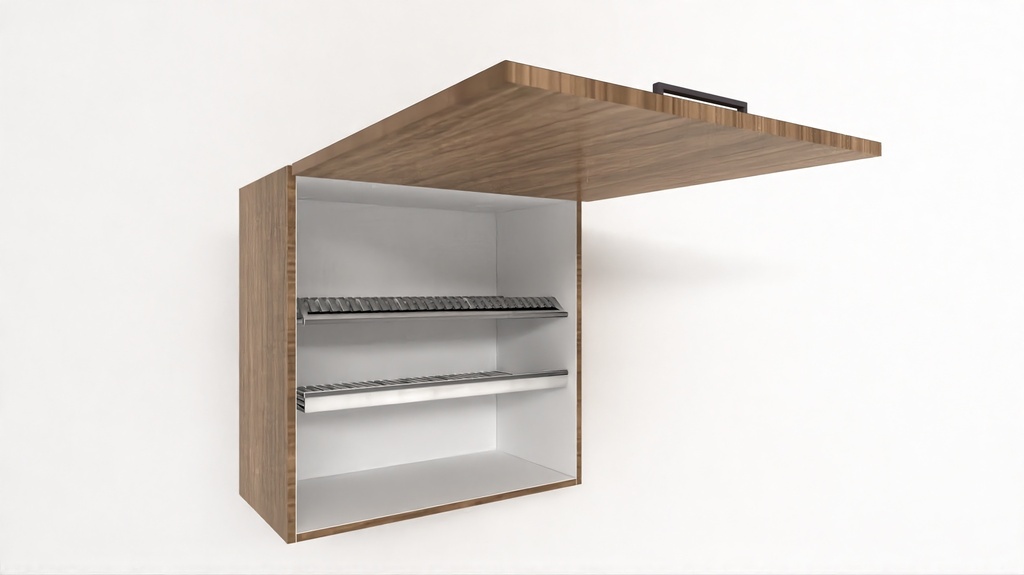 [WULSDR-800-N] Wall Unit Dishrack Lift-Up 1 Door (800, White_1311 Tap)