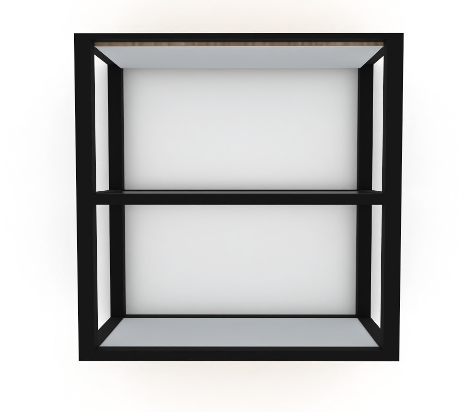 [Smart Cube BL-1-N] Wall Unit Smart Cube - Design 1 Black Variant (White_1311 Tap)